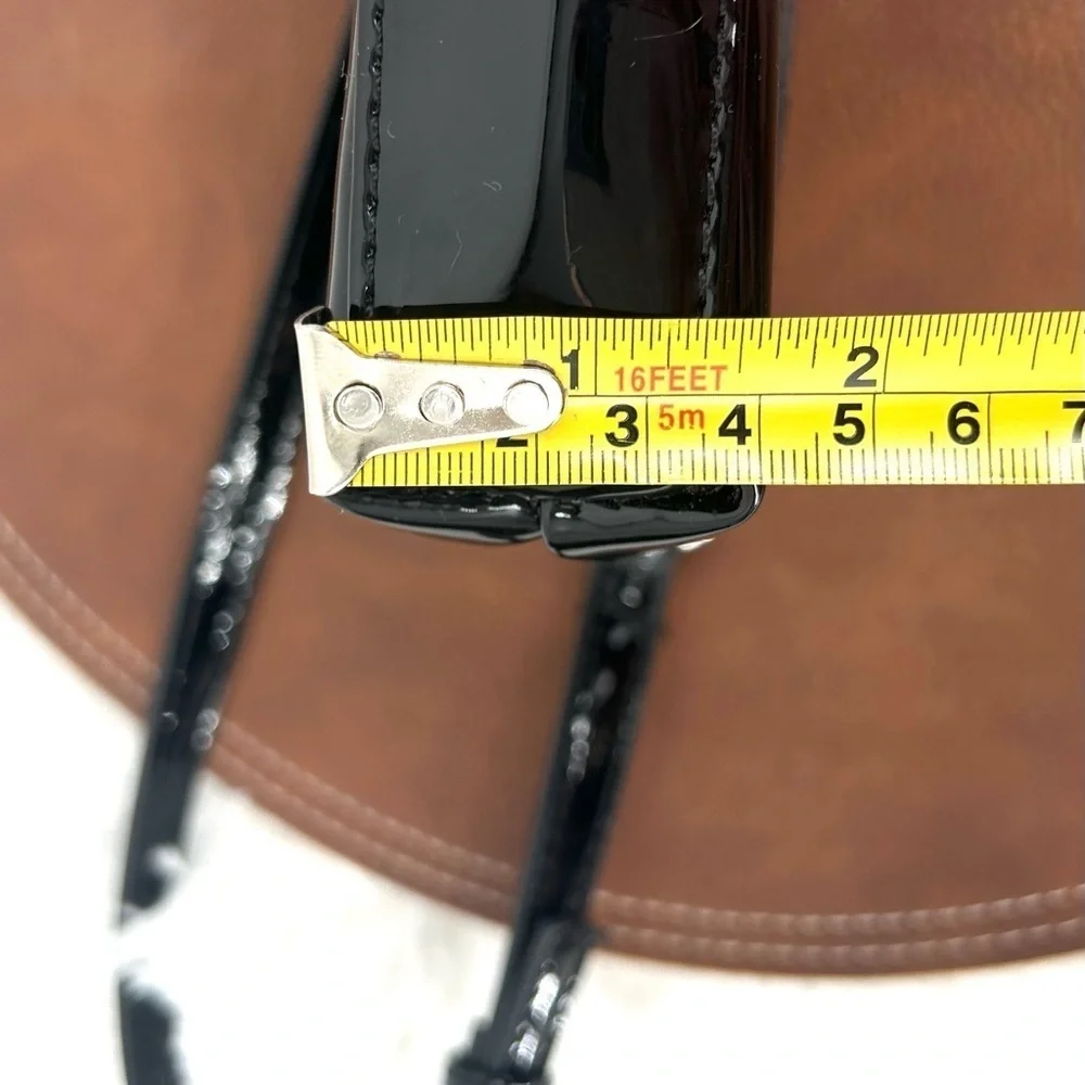 ASOS Design Black Front Flap Magnetic Closure Shoulder Bag - Picture 8 of 10
